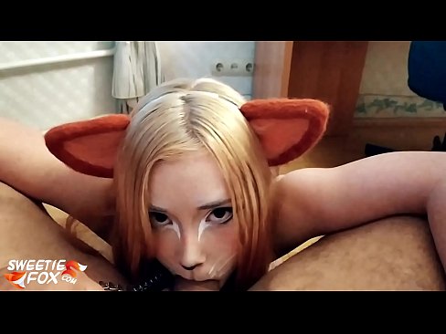 ❤️ Kitsune engole a pila e o esperma na boca Porno vídeo em nós ️❤